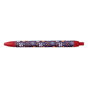 Fun Spooky Halloween Characters Black Ink Pen