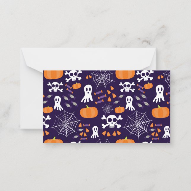 Fun Spooky Halloween Characters Card (Front)