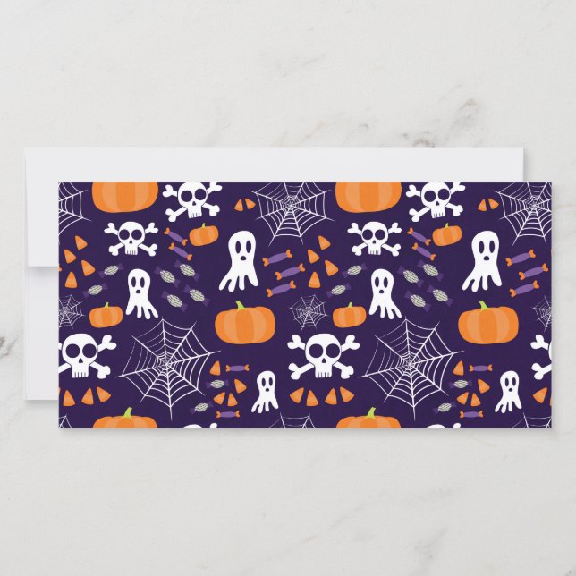 Fun Spooky Halloween Characters Card (Front)