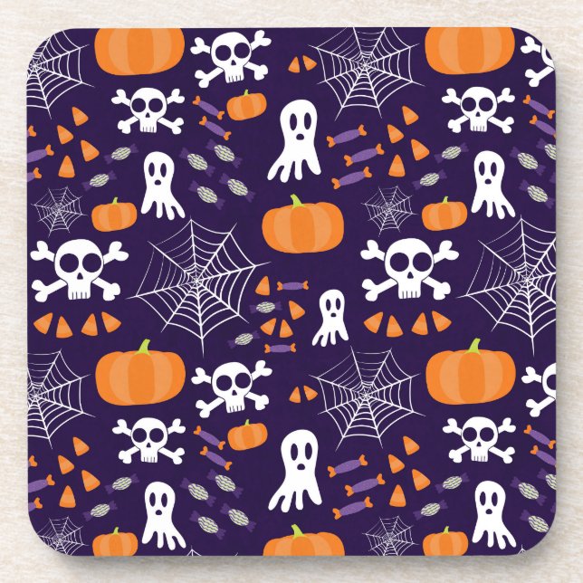 Fun Spooky Halloween Characters Coaster (Front)