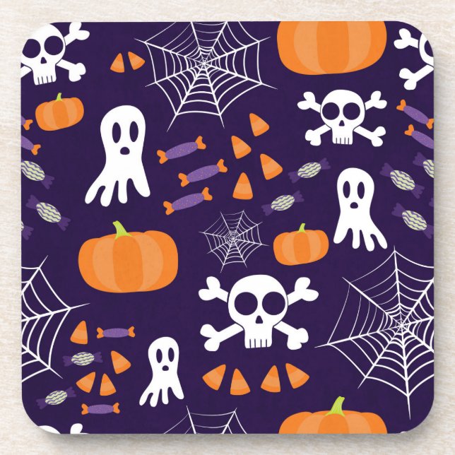 Fun Spooky Halloween Characters Coaster (Front)
