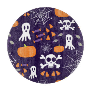 Fun Spooky Halloween Characters Cutting Board
