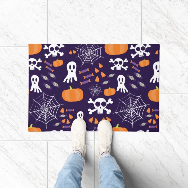Fun Spooky Halloween Characters Doormat (Indoor)