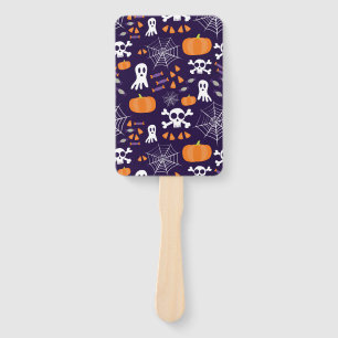Fun Spooky Halloween Characters Hand Fan