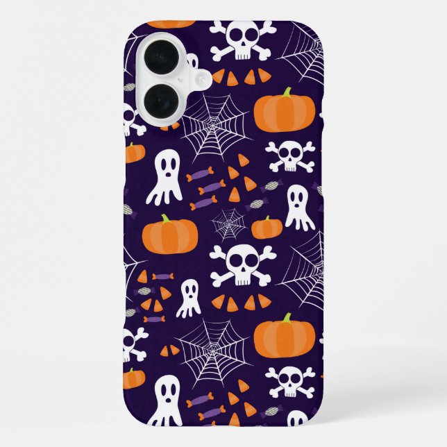 Fun Spooky Halloween Characters iPhone Case (Back)