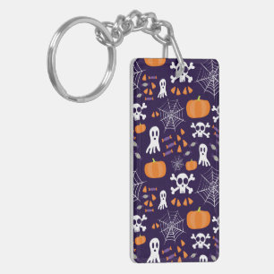 Fun Spooky Halloween Characters Key Ring