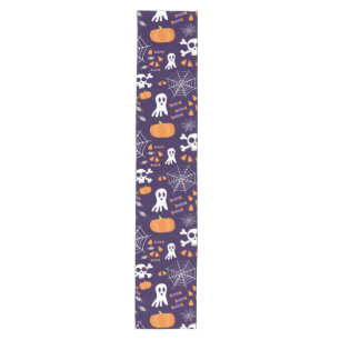 Fun Spooky Halloween Characters Medium Table Runner