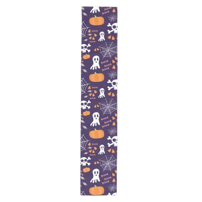 Fun Spooky Halloween Characters Medium Table Runner (Front)