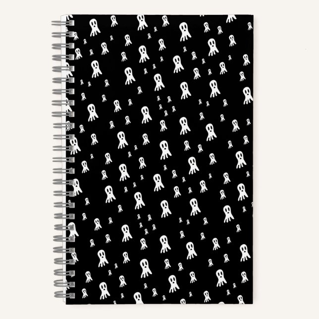 Fun Spooky Halloween Characters Notebook (Front)
