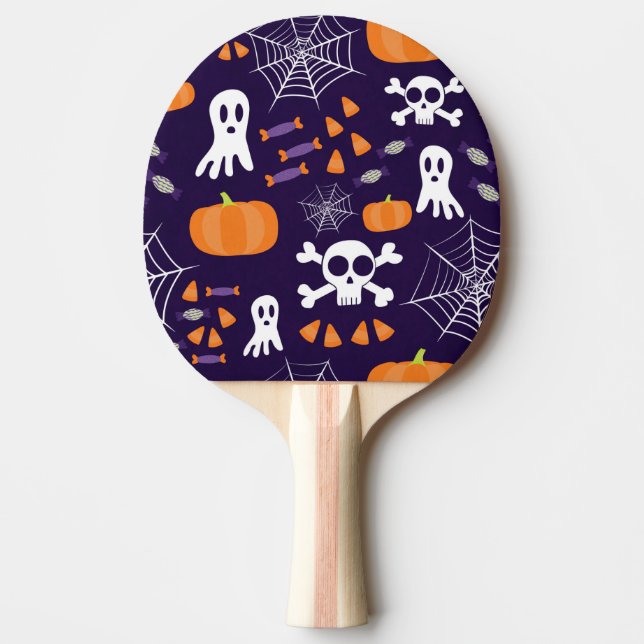 Fun Spooky Halloween Characters Ping Pong Paddle (Front)