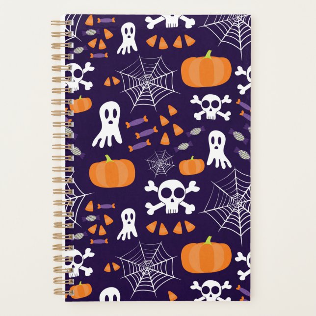 Fun Spooky Halloween Characters Planner (Front)