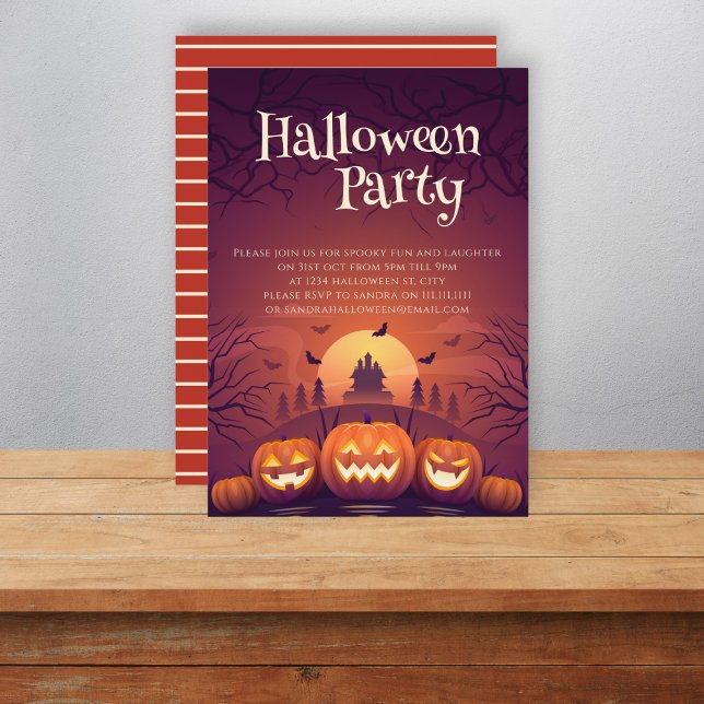 Fun spooky halloween party invitation (Creator Uploaded)