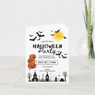Fun & Spooky Halloween Party Invitation with Jack-