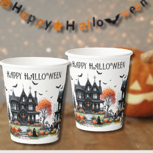 Fun Spooky Halloween Party Paper Cups