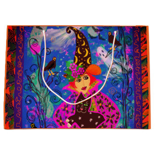 Fun Spooky Personalised Trick or Treat Large Gift Bag