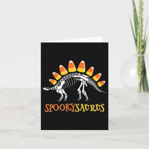 Fun Spookysaurus Candy Corn Dinosaur Halloween Tod Card
