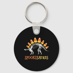Fun Spookysaurus Candy Corn Dinosaur Halloween Tod Key Ring