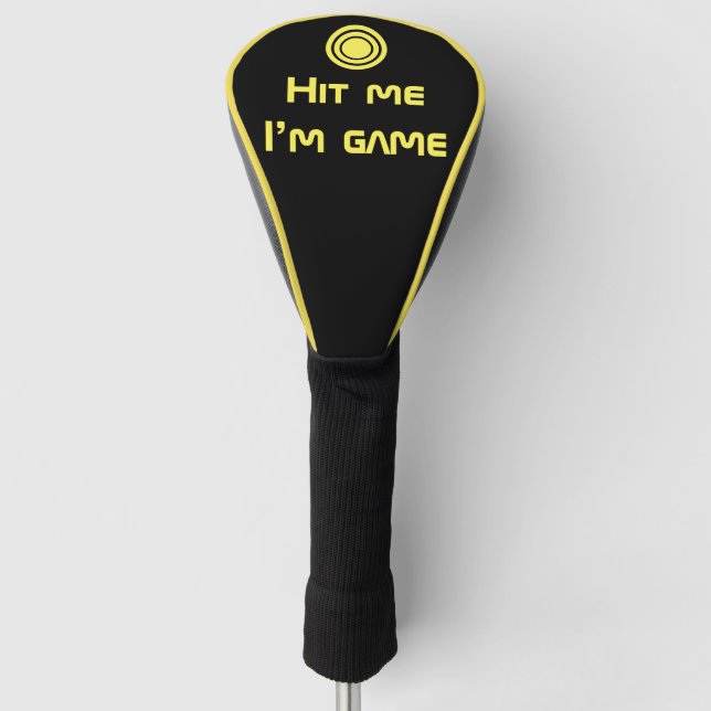 fun sports game equipment golf head cover (Front)