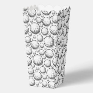 Fun sports golf ball tiled pattern  favour box