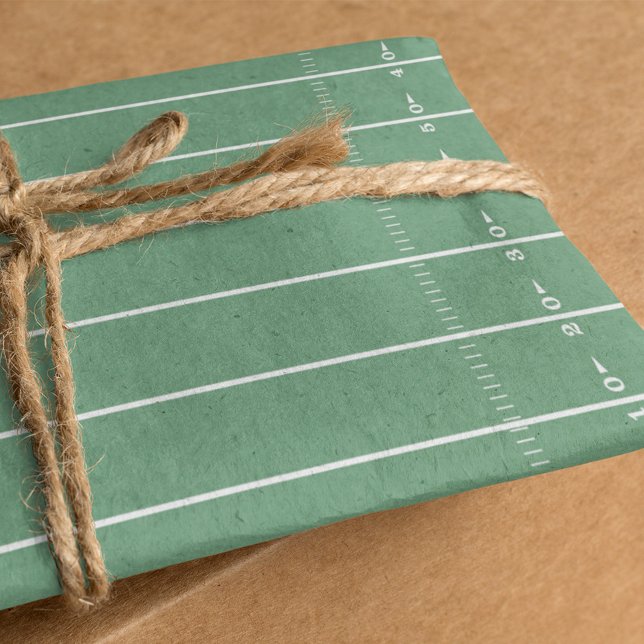 Fun Sports Green Football Field Whimsical Cute  Tissue Paper (Creator Uploaded)