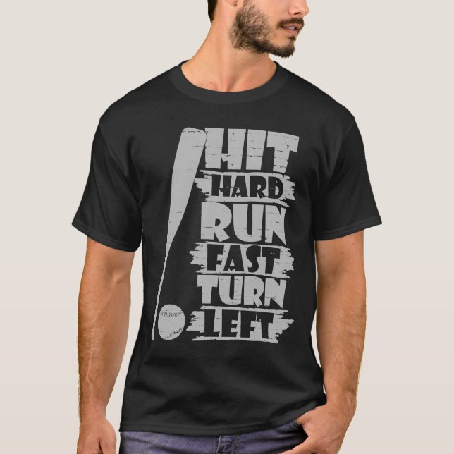 Fun Sports Quote for Softball & Baseball Players T-Shirt (Front)