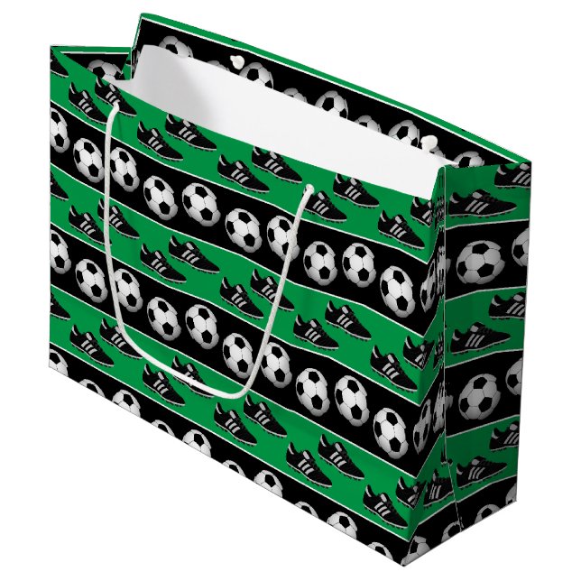 Fun Sports soccer ball pattern party bag (Front Angled)