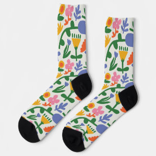 Fun Spring Floral Pattern Socks