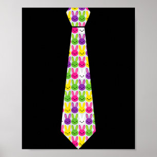 Fun spring toddler shirt funny easter tie for men poster