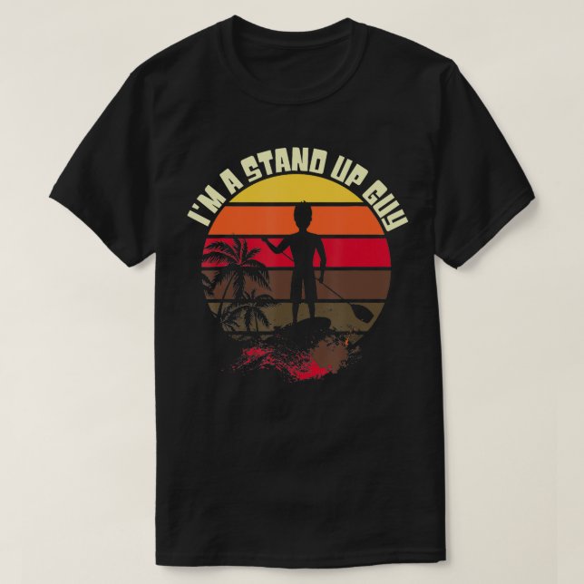Fun Stand Up Paddle Board SUP Guy Men Boy  T-Shirt (Design Front)