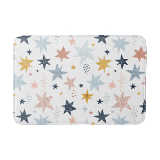 Fun Star Pattern Bath Mat