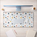 Fun Star Pattern Desk Mat<br><div class="desc">Check out this cute trendy design featuring fun stars.</div>