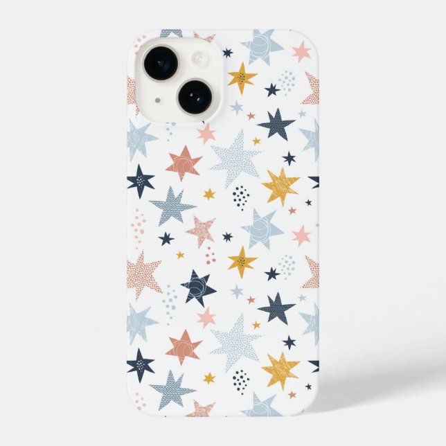 Fun Star Pattern iPhone Case (Back)