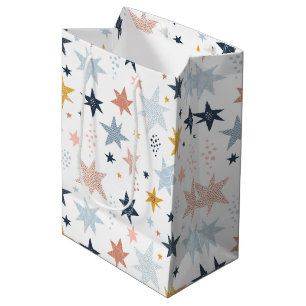 Fun Star Pattern Medium Gift Bag