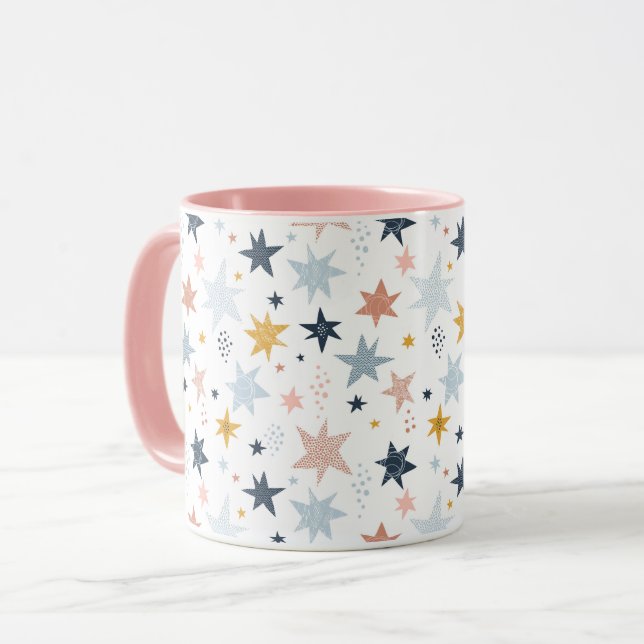 Fun Star Pattern Mug (Front Left)