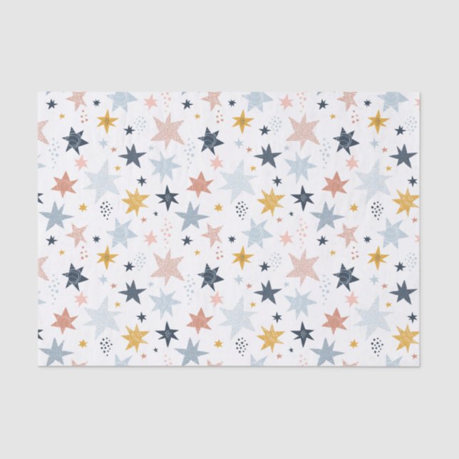 Fun Star Pattern Tissue Paper (Front)