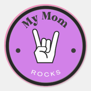 Fun! Sticker - My Mum ROCKS! 
