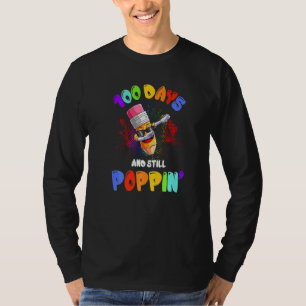 Fun Still Poppin Fidget 100 Days Smarter 100 Days T-Shirt