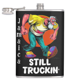 Fun Still Truckin' Hip Flask