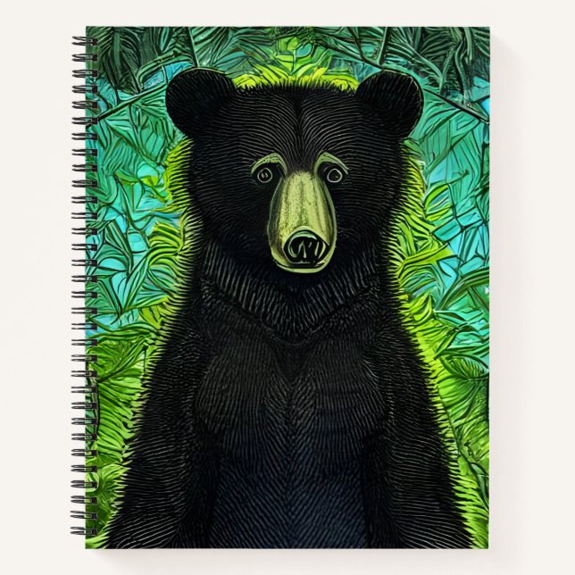Fun Storybook Little Black Bear Notebook (Front)