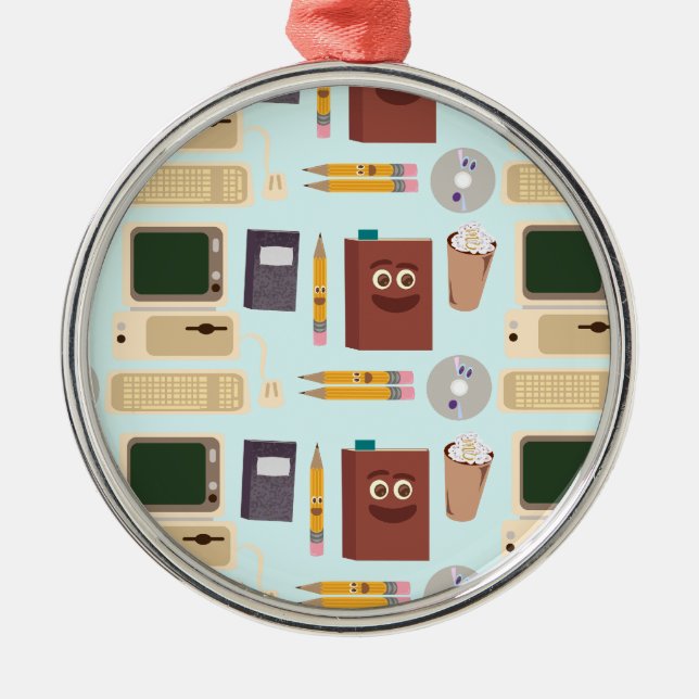 Fun Stuff Writers Metal Tree Decoration (Front)