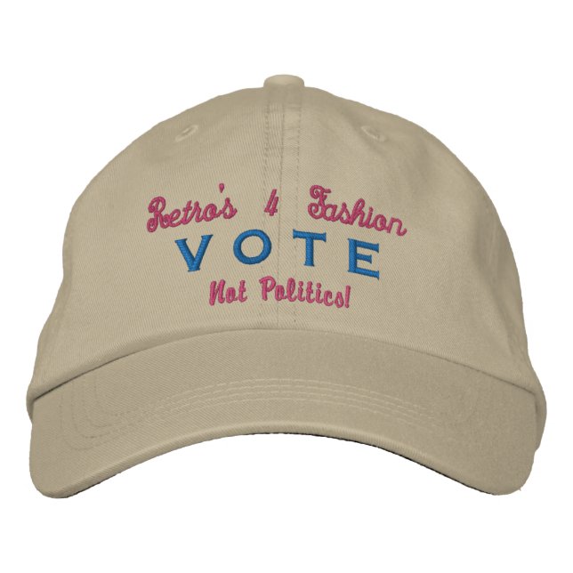 Fun Stylish Election Gear -  Vote  Embroidered Hat (Front)