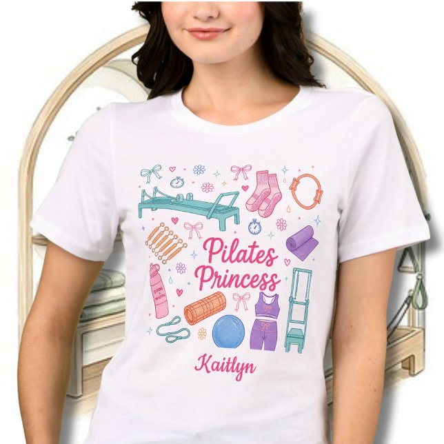 Fun Stylish Pilates Princess Workout Name  Tri-Blend Shirt (Creator Uploaded)
