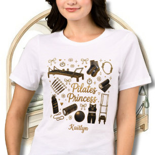 Fun Stylish Pilates Princess Workout Name Tri-Blend Shirt