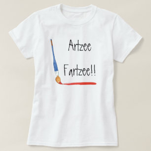 Fun Stylish Super Cute Artzee Fartzee Artist T-Shirt