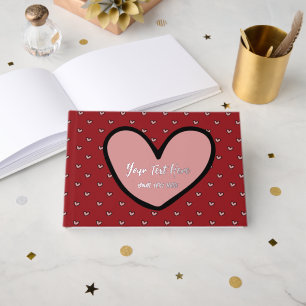 Fun Stylist Sweet Heart Party Supplies Template  Guest Book