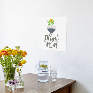 Fun Succulent Kalanchoe Plant Mum Design Foil Prints