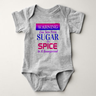 Fun Sugar To Spice Toddler or Baby Bodysuit