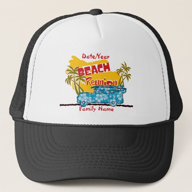 Fun Summer Beach Reunion   Hat (Front)