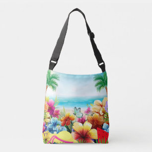 Fun Summer Beach Scene 2 Crossbody Bag