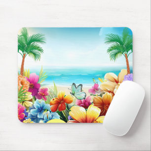 Fun Summer Beach Scene 2 Mouse Mat